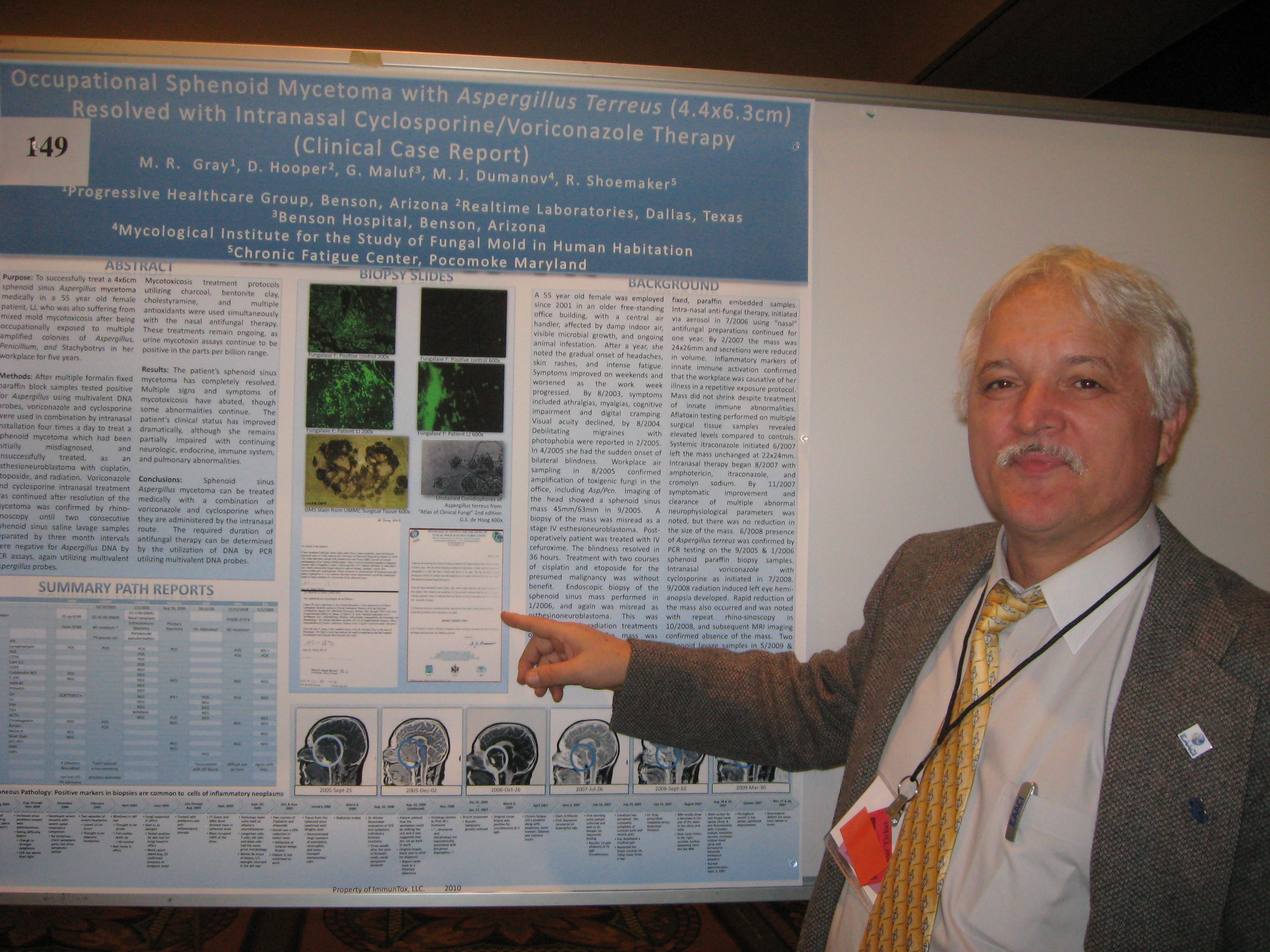 medical mycology and clinical reseach investigators michale gray, j dumanov, dennis hooper, ritchie shoemaker, g mauluf